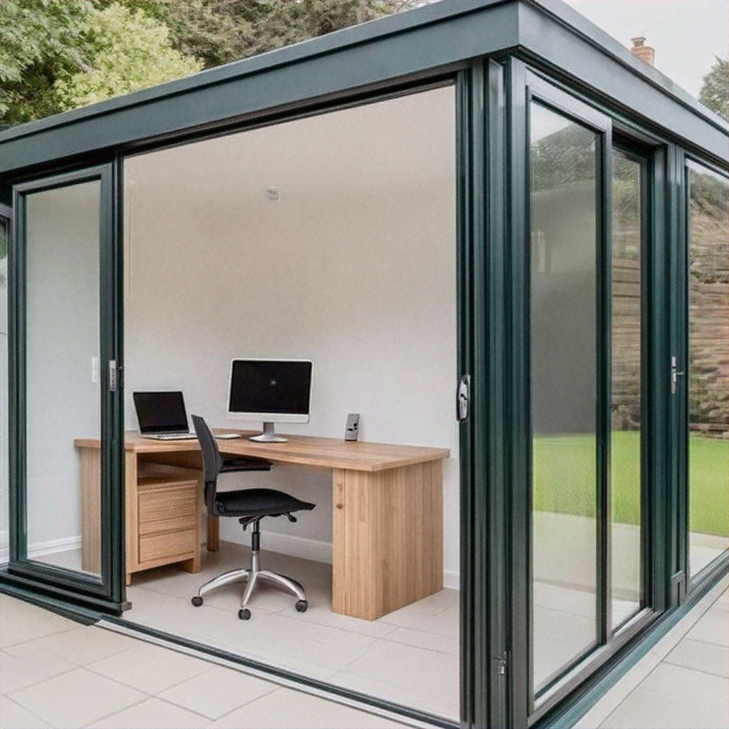 Interior electrical fit-out of a garden office in London
