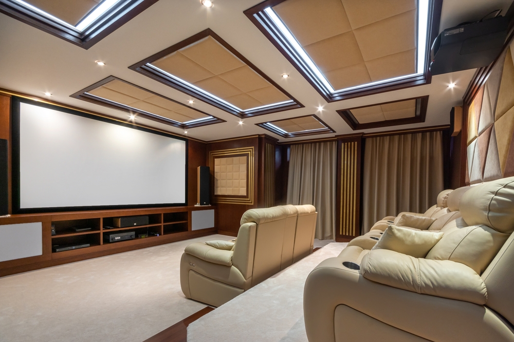 Structured cabling and power for a home cinema room in London